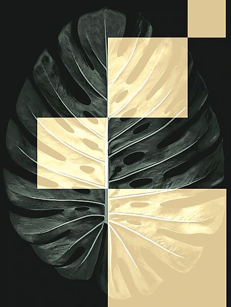 Komar Wandbild "Monstera Theatre", (1 St.), Deutsches Premium-Poster Fotopa günstig online kaufen