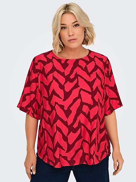 ONLY CARMAKOMA Blusenshirt "CARBERIET SS TOP AOP" günstig online kaufen