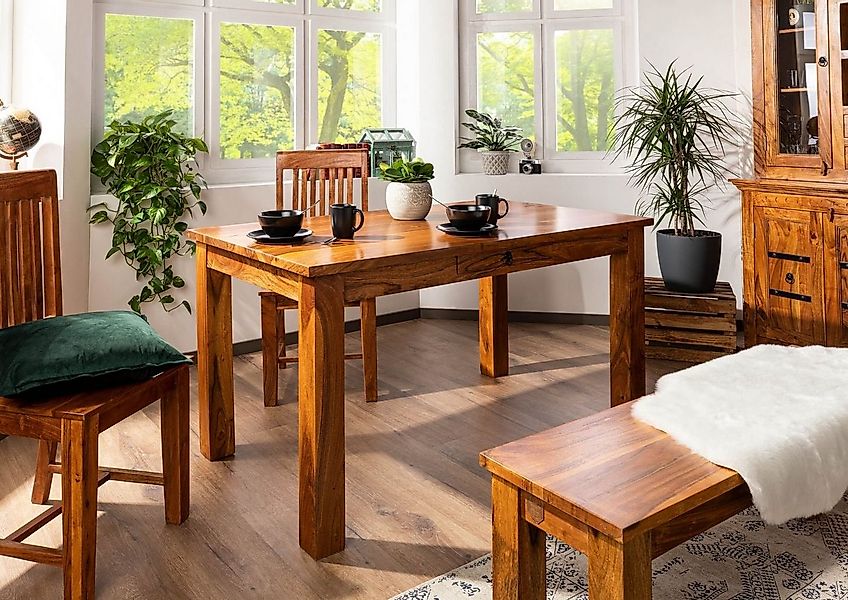 Massivmoebel24 Esstisch OXFORD (Esstisch Akazie 120x85x76 honig lackiert OX günstig online kaufen