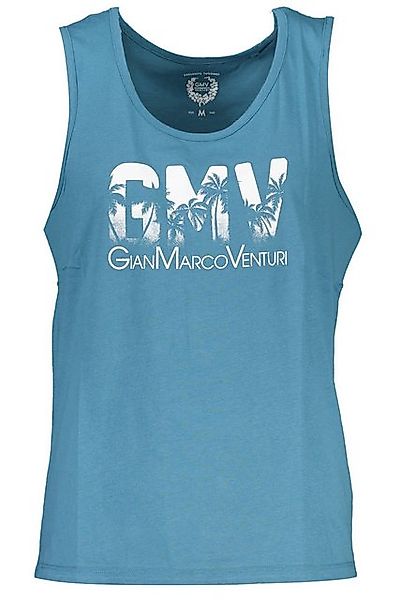 GIAN MARCO VENTURI T-Shirt Stilvolles Herren-Tanktop Blau mit Druck und günstig online kaufen