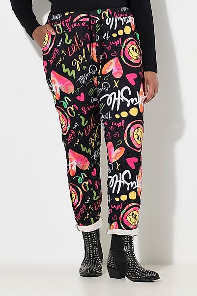 Angel of Style Funktionshose Joggpants Loose Fit Crinkle-Sweat Smileys günstig online kaufen