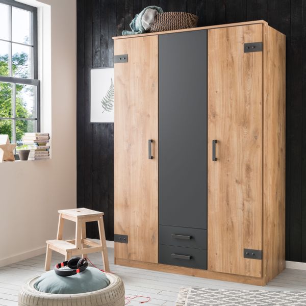 Wimex Kleiderschrank "Cork, mit oder ohne Spiegel, rustikaler Look im Indus günstig online kaufen