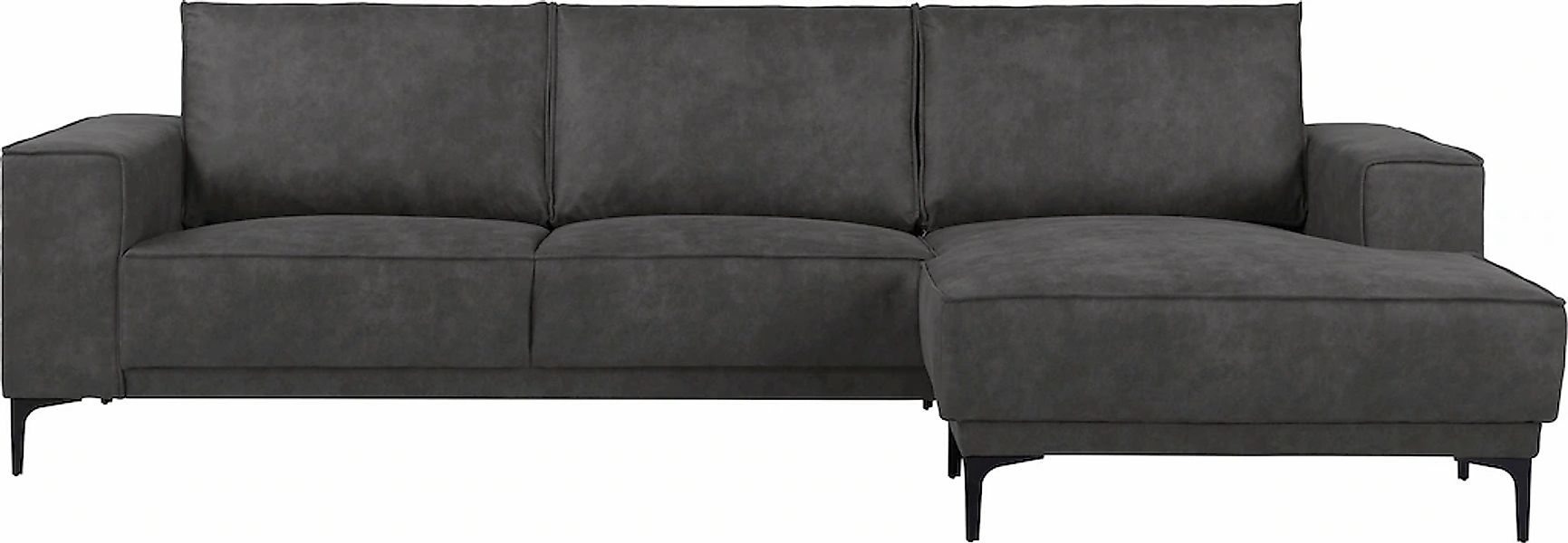 Places of Style Ecksofa "Polsterecke Oland, Struktur, Flachgewebe, Luxus-Mi günstig online kaufen