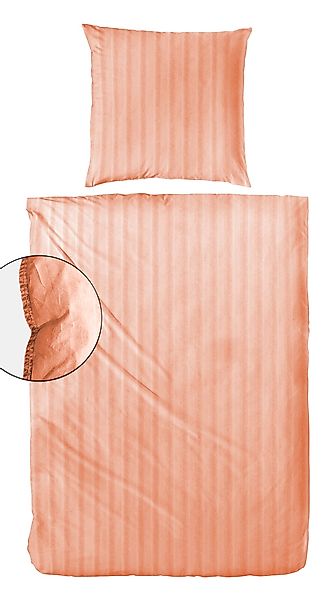 Primera Bettwäsche "Stone-Washed Style" 2 Stk. tlg. Bettwäsche mit Streifen günstig online kaufen