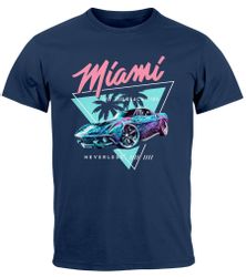Neverless Print-Shirt Herren T-Shirt Bedruckt Miami günstig online kaufen