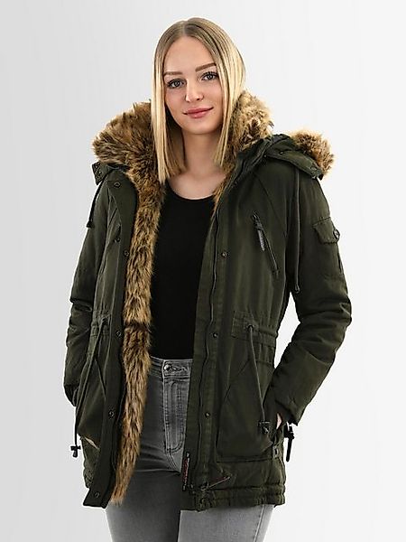 Navahoo Winterjacke Daria Winterjacke mit voluminösem Kunstfellkragen günstig online kaufen