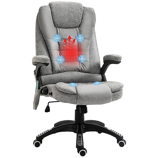 Vinsetto Schreibtischstuhl Bürostuhl mit Massagefunktion, Massagesessel günstig online kaufen