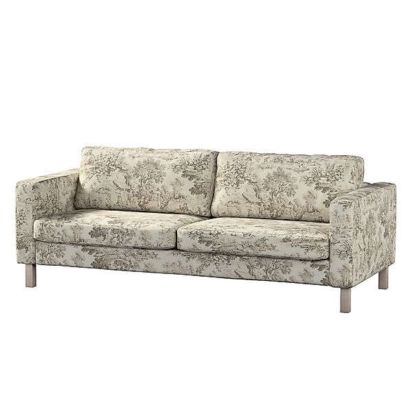 Bezug für Karlstad 3-Sitzer Sofa nicht ausklappbar, kurz, ecru-beige, Bezug günstig online kaufen