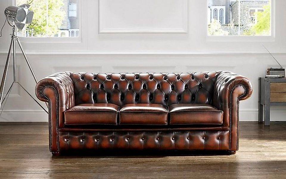 JVmoebel 3-Sitzer Chesterfield Designer Antik Stil Sofa Couchen Polster Sit günstig online kaufen