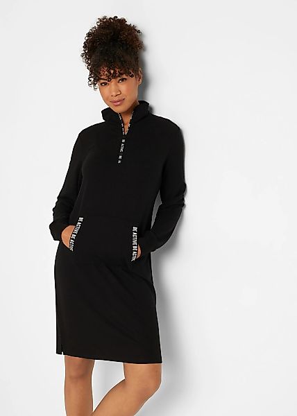 bonprix Sweatkleid für den Alltag, mit langem Arm, aus Viskose-Mix, Casual günstig online kaufen