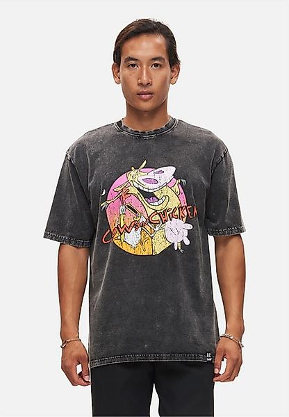 Recovered T-Shirt Cow & Chicken (1-tlg) mit lustigem Frontprint im Comic-St günstig online kaufen