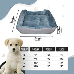 Defactoshop Tierbett Hundebett, Kissen in Leinenoptik, günstig online kaufen