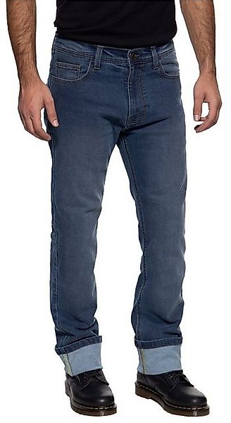King Kerosin Motorradhose Kustombuilt Blue Motorrad Textilhose robust günstig online kaufen