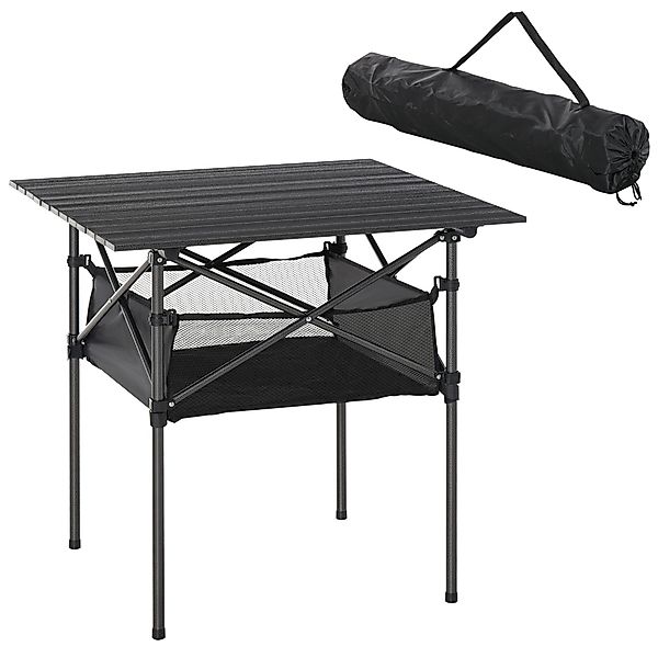 Outsunny Campingtisch Klapptisch mit Netztasche (Falttisch, günstig online kaufen