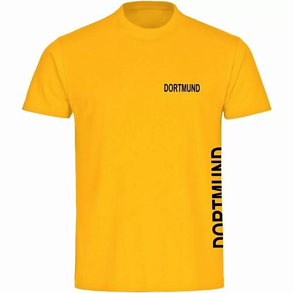 multifanshop T-Shirt Herren Dortmund - Brust & Seite - Männer günstig online kaufen