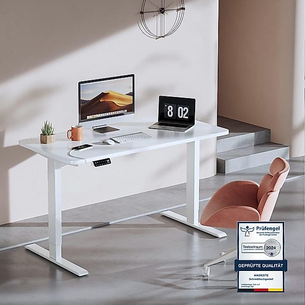 MAIDESITE Schreibtisch ​Elektrisch höhenverstellbarer mit 2 günstig online kaufen