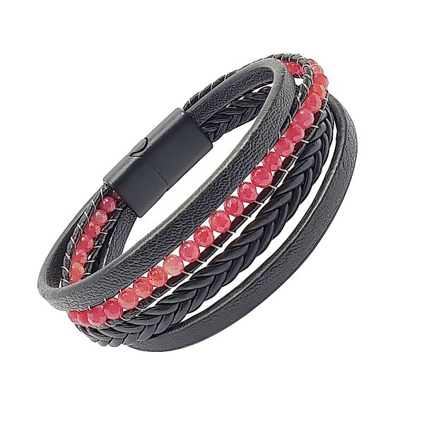 NAHLE Lederarmband Lederarmband mit Achat Perlen günstig online kaufen