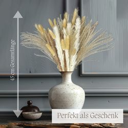 Trockenblume Trockenblumenstrauß Pampasgras, Nina-Maria's Deko Gold, günstig online kaufen