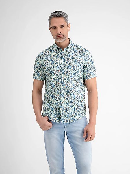 LERROS Kurzarmhemd "LERROS Herren Sommerhemd, floral bedruckt" günstig online kaufen