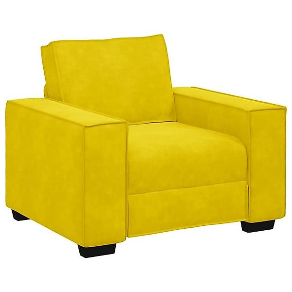 vidaXL Sofa Sessel Gelb 60 cm Samt günstig online kaufen