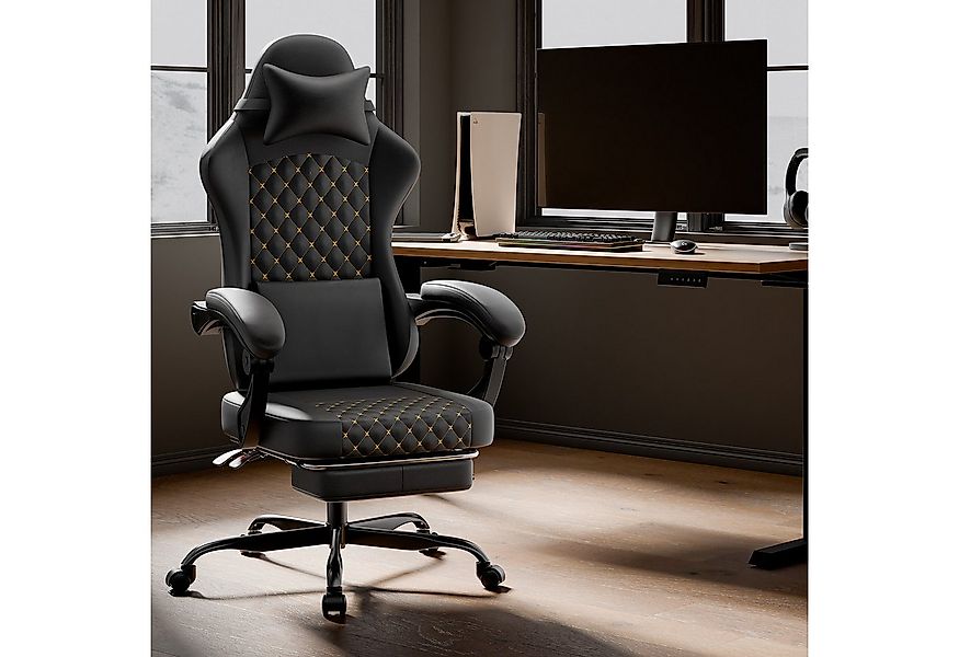 BlingBin Gaming-Stuhl Massage Gaming Sessel mit Fußstütze, PC Stuhl Gamer S günstig online kaufen