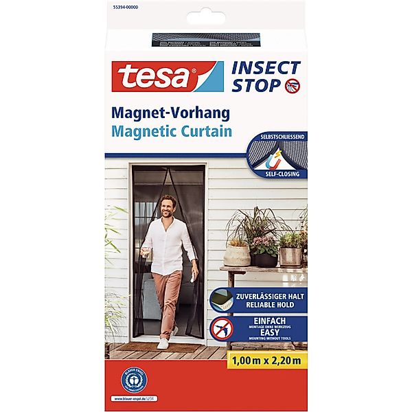 tesa® Insect Stop  Magnetvorhang Tür anthrazit günstig online kaufen