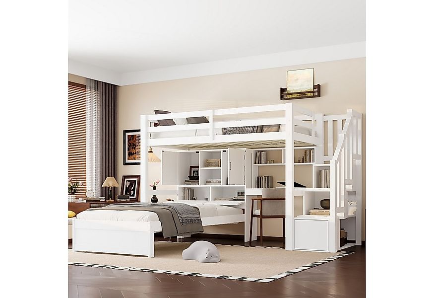 Merax Etagenbett (1-St., Stockbett Jugendbett Doppelbett Plattformbett), Ho günstig online kaufen