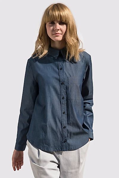 Damen Bluse Carmen Aus Formbeständigen Biobaumwollstoff (Kba) günstig online kaufen