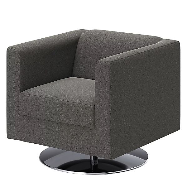 home24 loftscape Sessel Wilno XV Dunkelgrau Flachgewebe 74x71x75 cm (BxHxT) günstig online kaufen
