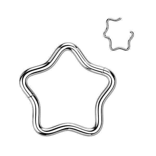 Taffstyle Nasenpiercing Septum Piercing Stern Segmentring günstig online kaufen