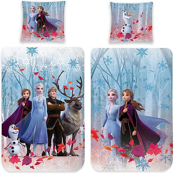 BERONAGE Kinderbettwäsche Frozen Die Eiskönigin Team günstig online kaufen