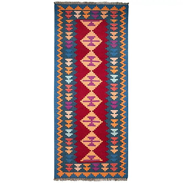 PersaTepp Teppich Kelim Gashgai multicolor B/L: ca. 80x190 cm günstig online kaufen