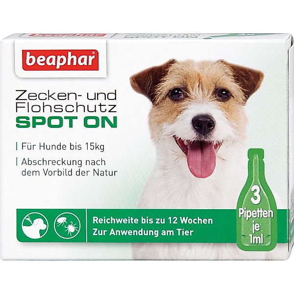 Beaphar Zecken- und Flohschutz Spot on für kleine Hunde günstig online kaufen