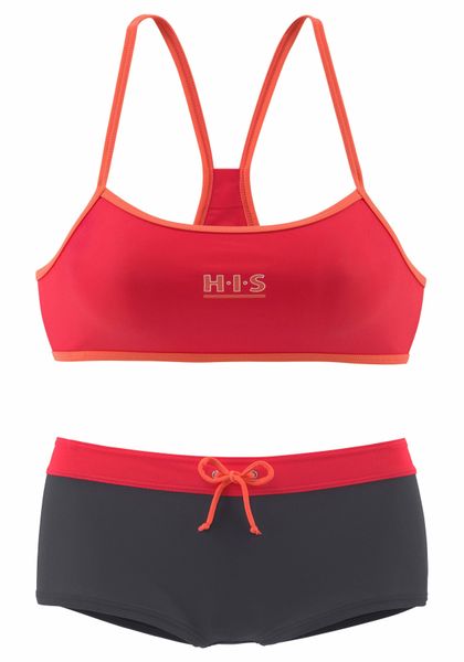H.I.S Bustier-Bikini mit Kontrastdetails günstig online kaufen