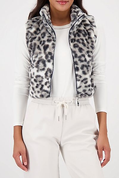 Monari Fellimitatweste "Weste fake fur Leo" Regular fit mit Stehkragen günstig online kaufen