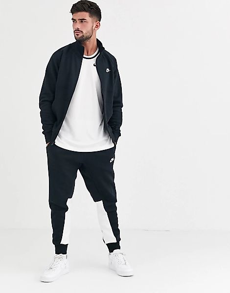 Nike – Fleece-Trainingsanzug in Schwarz günstig online kaufen