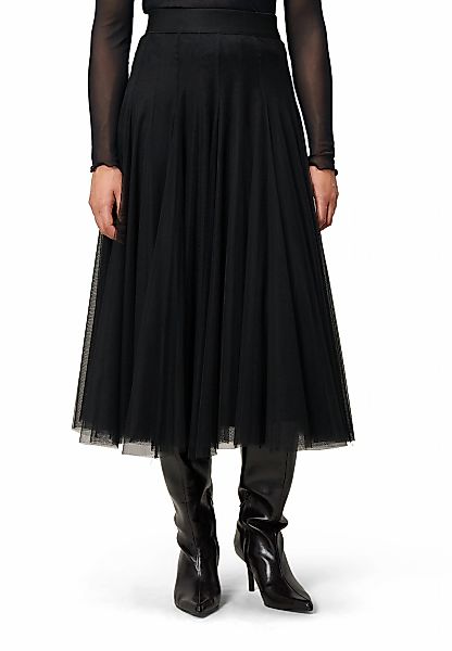 Zero Midirock "Damen mit Gummibund", Falten günstig online kaufen