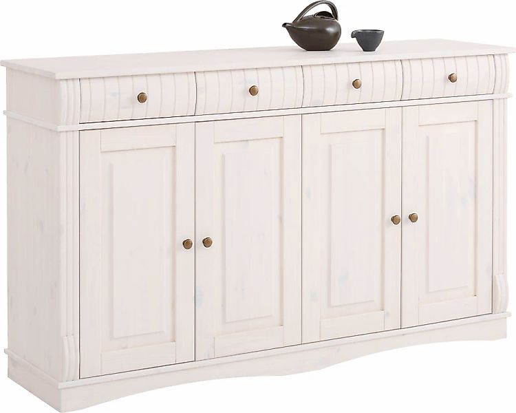 Home affaire Sideboard "Teresa", (Maße (B/T/H): 152/37/90 cm), Kommode, 4-t günstig online kaufen