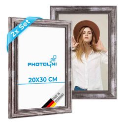 PHOTOLINI Bilderrahmen 2er Set Massivholz-Rahmen im günstig online kaufen