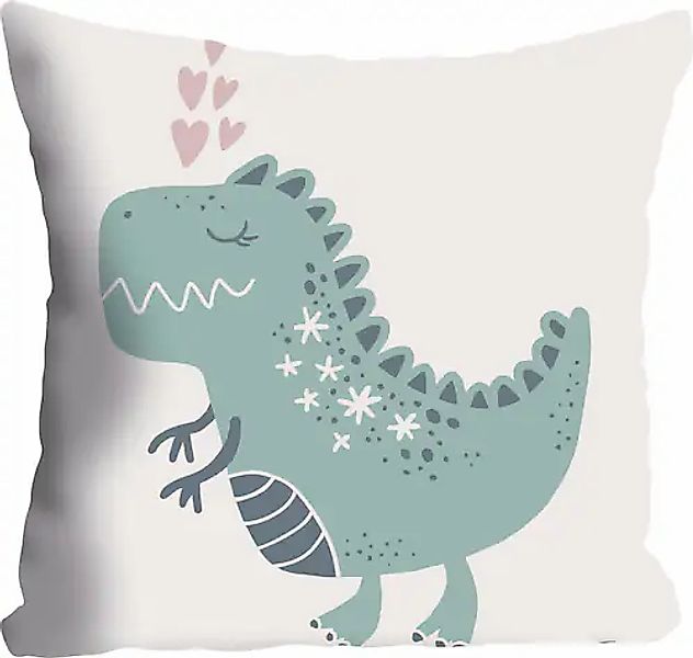 queence Dekokissen »Drache«, Kissenhülle ohne Füllung, 1 Stück günstig online kaufen
