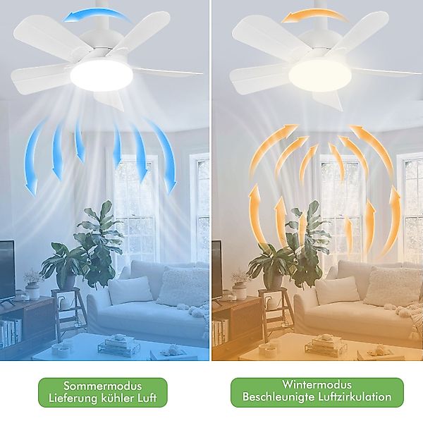 Oraymin Deckenventilator mit Beleuchtung und Fernbedienung günstig online kaufen