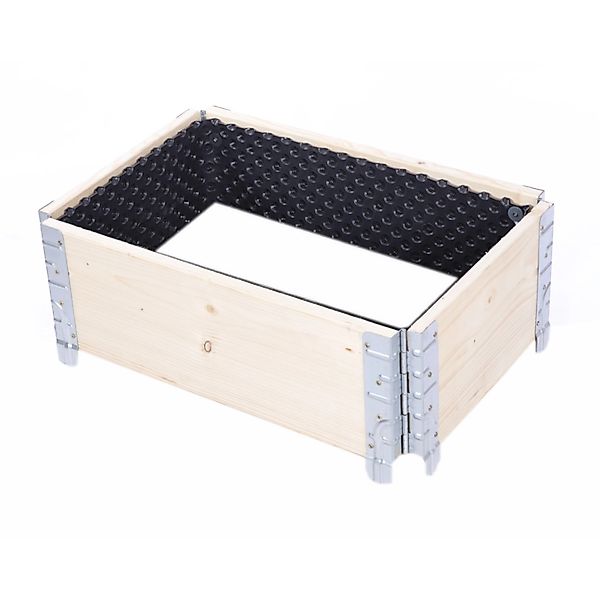 PROREGAL Hochbeetkisten GuardBox 20x60x40cm  inkl. Luftfolie Natur günstig online kaufen