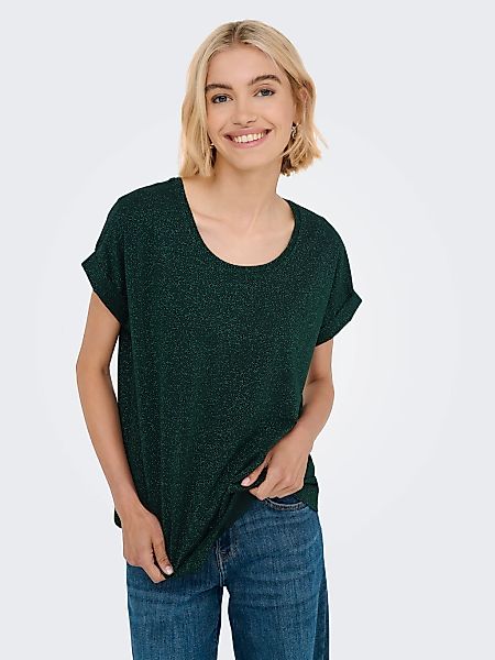 ONLY Kurzarmshirt "ONLMOSTER GLITTER S/S TOP NOOS JRS", mit Glitzerdetail günstig online kaufen