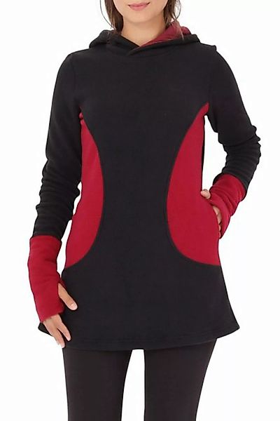 PUREWONDER Kapuzenpullover Fleece Kleid und Pullover dr12 mit Kapuze und Ta günstig online kaufen