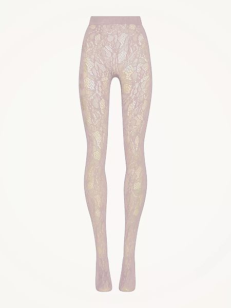 Wolford - Floral Net Tights, Frau, mauve, Größe: L günstig online kaufen