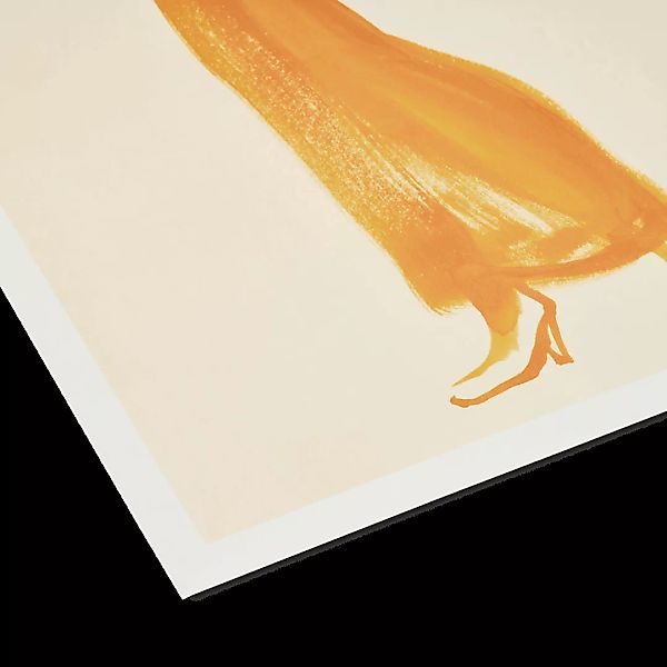 Paper Collective Saffron Dress Kunstdruck von Amelie Hegardt (50 x 70 cm) - günstig online kaufen