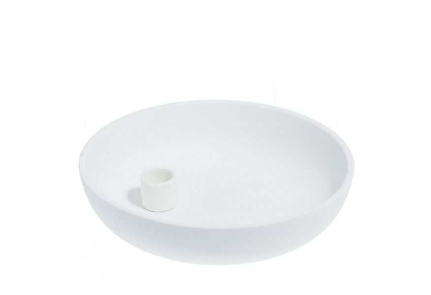 Storefactory Scandinavia Kerzenständer Kerzenhalter LIDATORP XL weiß, Ø 26x günstig online kaufen