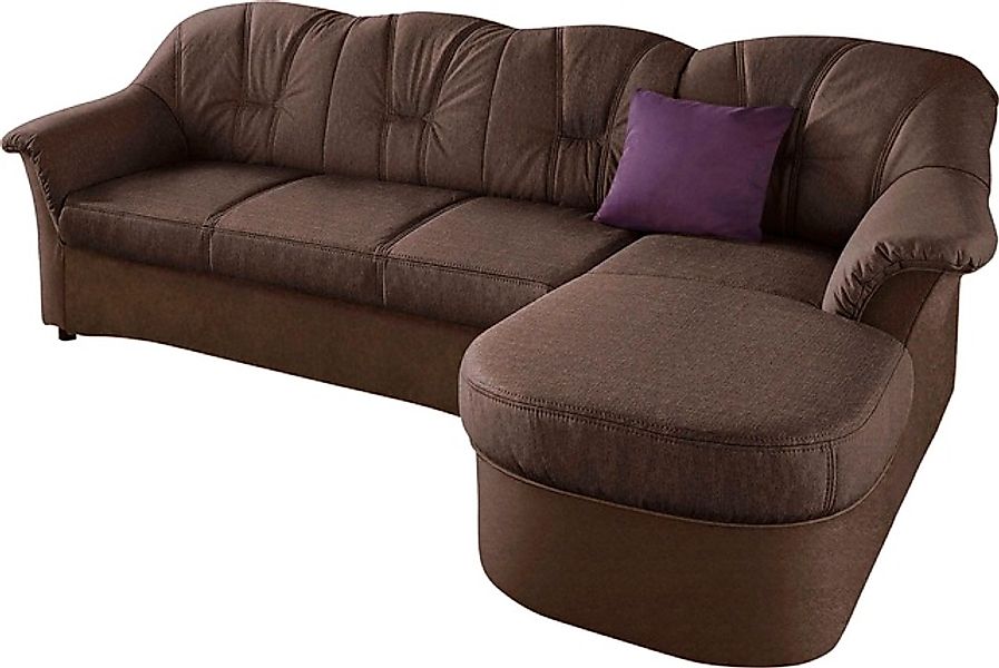 DOMO collection Ecksofa »Flores Schlafsofa, B/T/H: 233/142/86 cm, L-Form« w günstig online kaufen