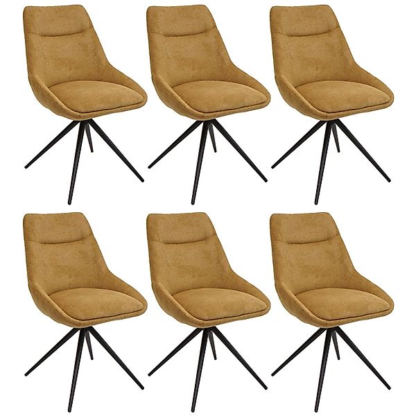 MCW Esszimmerstuhl M65 6er-Set Senfgelb günstig online kaufen