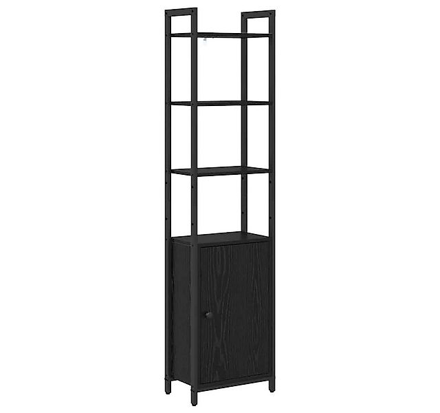 vidaXL Bücherregal Bücherregal Schwarz Eichen-Optik 40 x 24 x 161 cm Holzwe günstig online kaufen